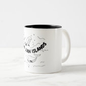 San Juan Islands Whales Zweifarbige Tasse (VorderseiteRechts)