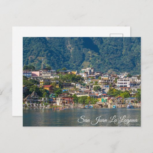 San Juan La Laguna, Guatemala Postkarte (Vorne/Hinten)