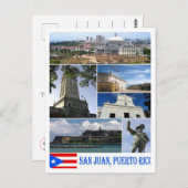 San Juan - Mosaic - Puerto Rico - Postkarte (Vorne/Hinten)