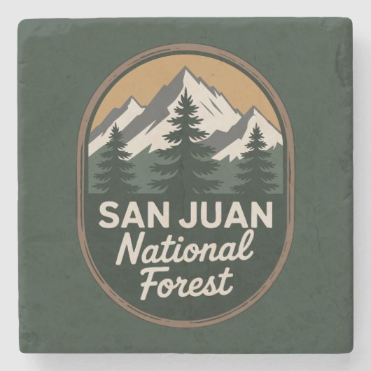 San Juan National Forest Steinuntersetzer (Vorderseite)