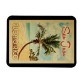 San Juan Palm Tree Wandern Magnet (Horizontal)