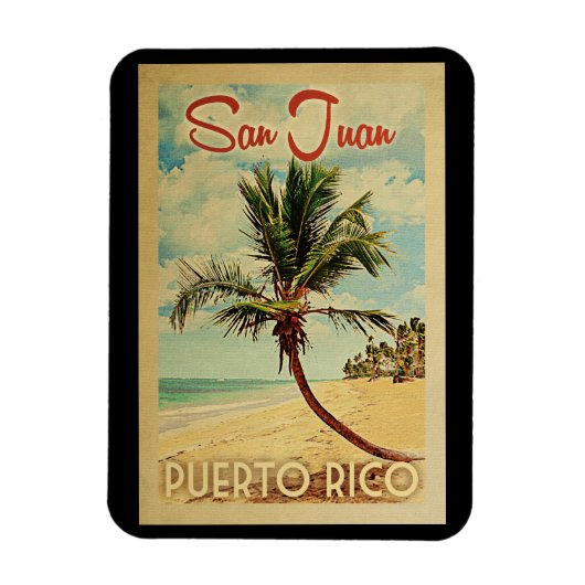 San Juan Palm Tree Wandern Magnet (Vertikal)