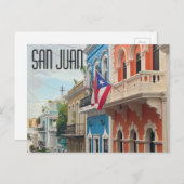 San Juan Puerto Rico Alte San Juan Postkarte (Vorne/Hinten)