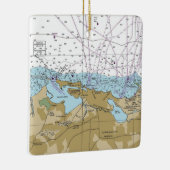 San Juan Puerto Rico Chart Keramikornament (Rechts)