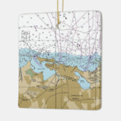 San Juan Puerto Rico Chart Keramikornament (Links)