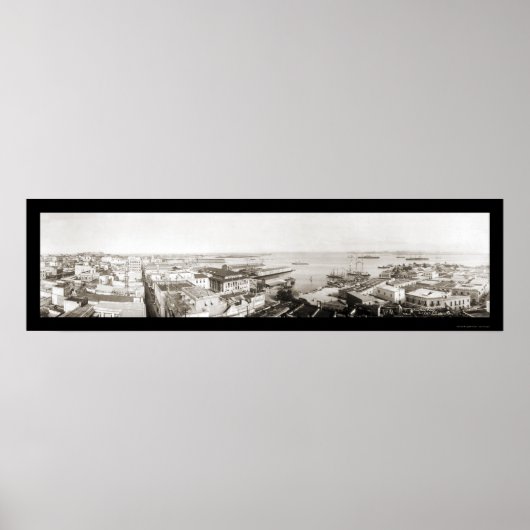 San Juan, Puerto Rico Foto 1919 Poster (Vorne)