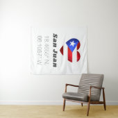 San Juan Puerto Rico Latitude Wandteppich (Beispiel (Horizontal))