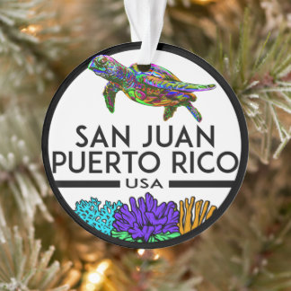 San Juan Puerto Rico Meeresschildkröte Ornament