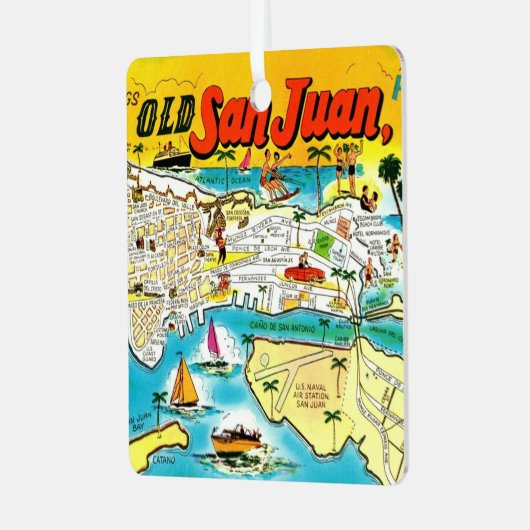 San Juan Puerto Rico Ornament (Vorderseite links)