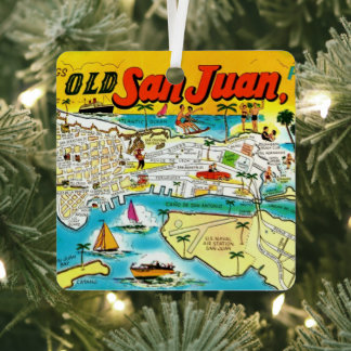 San Juan Puerto Rico Ornament Aus Metall