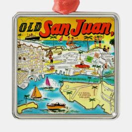 San Juan Puerto Rico  Ornament Aus Metall