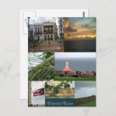San Juan, Puerto Rico Postkarte (Vorne/Hinten)