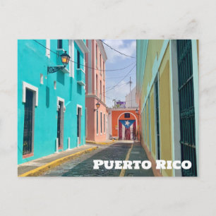 San Juan Puerto Rico Schöne Pastelle 2 Postkarte