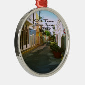 San Juan Puerto Rico Silbernes Ornament (Rechts)