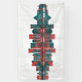 San Juan Puerto Rico Skyline Banner (Vertikal)