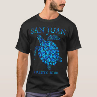 San Juan Puerto Rico Souvenir Meeresschildkröte Ju T-Shirt