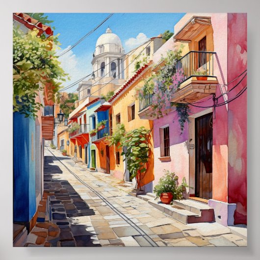 San Juan Puerto Rico Wandern neben dem Wasser Poster (Vorne)