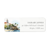 San Juan Puerto Rico Watercolor Landscape Wedding (Vorne)