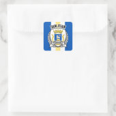 San Juan Quadratischer Aufkleber (Tasche)