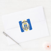 San Juan Quadratischer Aufkleber (Umschlag)