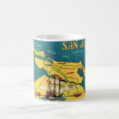 San Juan Retro Map Tasse (Mittel)