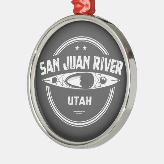 San Juan River, Utah Ornament Aus Metall (Links)