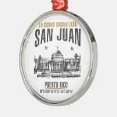 San Juan Silbernes Ornament (Links)