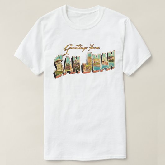 San Juan Vintage Greeting T Shirt (Design vorne)