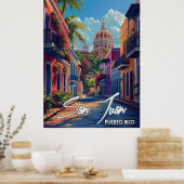 San Juan Vintage Travel Poster (Küche)