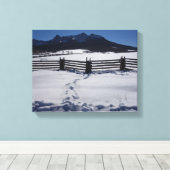 San Juan Winter Leinwanddruck (Insitu (Holzboden))