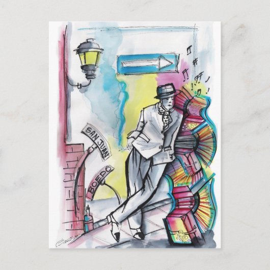 San Juan y Boedo - El compadrito Postkarte (Vorderseite)