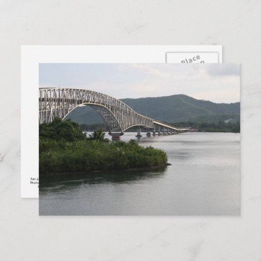 San Juanico Bridge Postkarte (Vorne/Hinten)