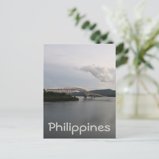 San Juanico Bridge Postkarte (Stehend Vorderseite)