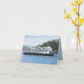 San- Juaninsel-Fähre an Freitag-Hafen Karte (Gelbe Blume)