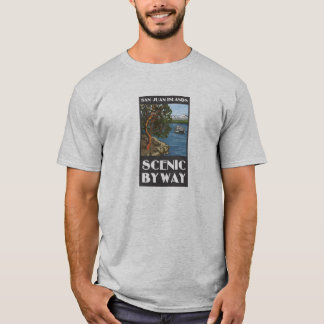 San- Juaninsel-landschaftlicher Seitenweg-T - T-Shirt