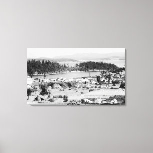 San- Juaninseln, WashingtonAerial Ansicht von Leinwanddruck