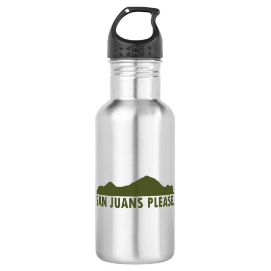 San Juans Bitte Edelstahlflasche (Vorderseite)