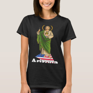 San Judas Tadeo con Arizona USA T-Shirt
