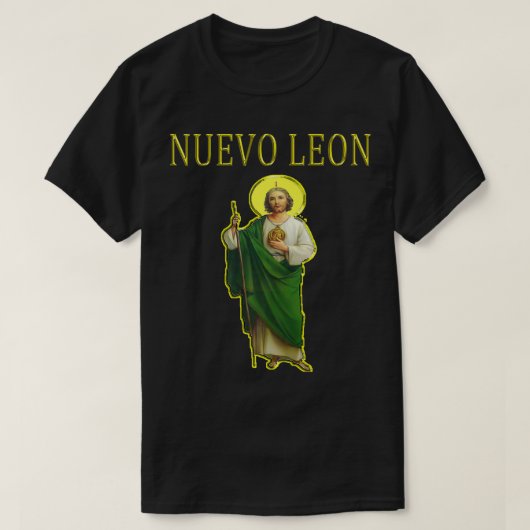 San Judas Tadeo Nuevo Leon s und s Zip Premium T-Shirt (Design vorne)