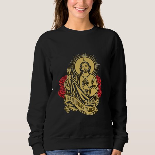 San Judas Tadeo, Patrono de las causas imposant Sweatshirt (Vorderseite)