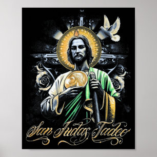 San Judas Tadeo Religiöse Kunst Katholische Heilig Poster