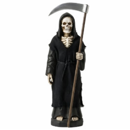 San La Muerte Saint Death Black Robe 2D Statue Freistehende Fotoskulptur