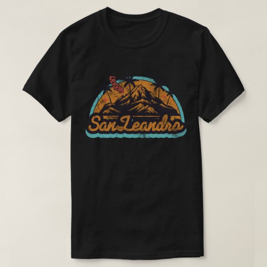 San Leandro, California T - Shirt (Design vorne)