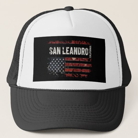 San Leandro California Truckerkappe (Vorderseite)