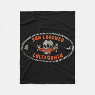 San Lorenzo Kalifornien Ca Retro Surfer Vorne Und Fleecedecke