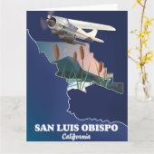 San luis obispo California Karte (Gelbe Blume)
