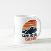 San Luis Obispo California Mountain Sunset Kaffeetasse (VorderseiteRechts)
