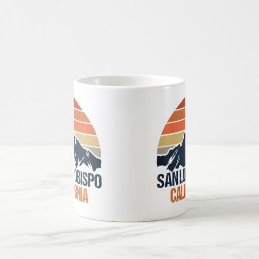 San Luis Obispo California Mountain Sunset Kaffeetasse (Mittel)