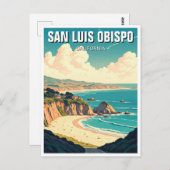 San Luis Obispo California Postkarte (Vorne/Hinten)