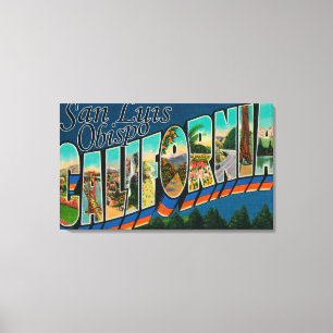 San Luis Obispo, Kalifornien, Großbuchstaben Leinwanddruck